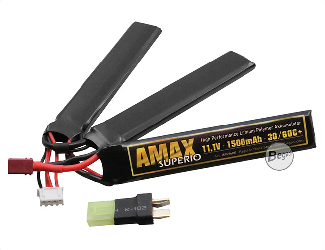 BEGADI - Begadi AMAX LiFePo Akku 9,9V 1100mAh 20C Single Stick