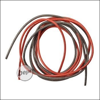 BEGADI 16AWG 1,5QMM Kabel Set, V.2, mit 2.35mm Aussendurchmesser (2x 1 Meter)