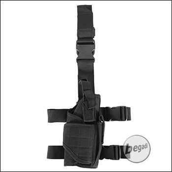 PHX Beinholster / Oberschenkel Holster, voll verstellbar - schwarz