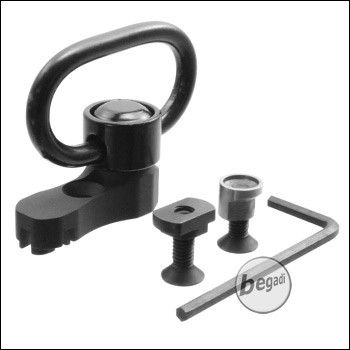 Begadi QD Sling Swivel - Type 2 - mit Kabel Management (für Keymod + M-LOK) 