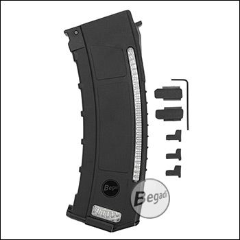 Begadi PRO AK MultiFit Midcap Magazin für Cyma, E&L, Arcturus, LCT & weitere (140 BBs) -schwarz-