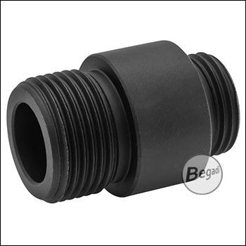 Begadi Silencer Adapter 12mm CCW auf 14mm CW -lange Version-  (für z.B. Army Armament R17 Gladiator & Ripper GBB)