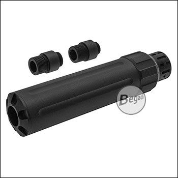 Begadi Supersonic SLIMLINE Silencer aus Aluminium - 14mm CCW, 12mm CCW, 11mm CW -Straight-