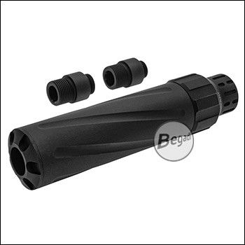 Begadi Supersonic SLIMLINE Silencer aus Aluminium - 14mm CCW, 12mm CCW, 11mm CCW -Twisted-