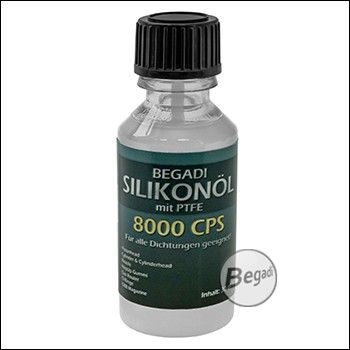 Begadi Silikonöl mit 50% PTFE inkl. Pinsel, 30ml - 8000 cPs Version -