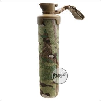 BEGADI BB Flasche "Soft", geräuscharm, mit Gürtel- / Molle Montage (für bis zu 3000 BBs) -multiterrain-