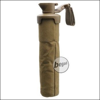 BEGADI BB Flasche "Soft", geräuscharm, mit Gürtel- / Molle Montage (für bis zu 3000 BBs) -TAN-