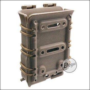 BEGADI "Multi Fit" Polymer Magazintasche / Mag Pouch 7,62mm Rifle [G3, M14, MK17 etc.] -TAN-