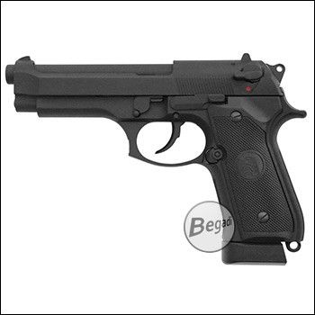 KJW M9 "PRO" GBB, CO2 Version, mit Begadi Stainless Efficiency Ventil, CNC Alu Pistonhead, Koffer & Maintenance Kit (frei ab 18 J.)