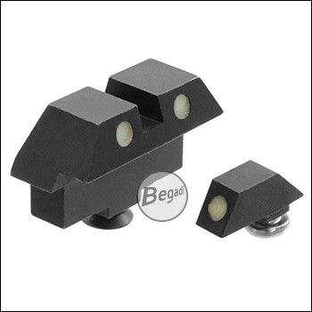 Begadi Stahl Glow Sight für Marui / WE G-Serie  