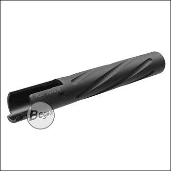 Begadi Twisted Outer Barrel mit 11mm CW Gewinde für 1911 / HiCapa GBB -schwarz-