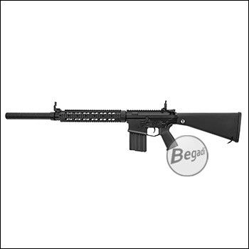 Begadi Sport MOD 25 "Fixed Stock + Silencer" GEN.5 S-AEG mit Begadi PRO HopUp, CORE EFCS / Mosfet & FSWS (frei ab 18 J.)