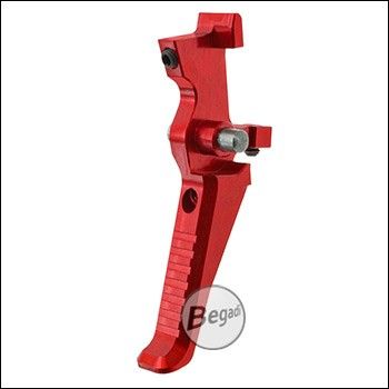 Begadi PRO "Angled" CNC Speed Trigger für M4 / M16 / MK16 (S)AEGs -rot-