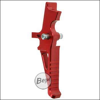 Begadi CNC ETU / EFCS Optik Trigger für V2 Gearboxen (M4 / M16 / MK16) -Version 1, flach -rot-