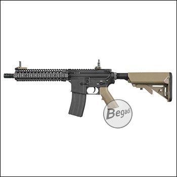 E&C M4 "MK18 MOD" -GEN.4- S-AEG mit Begadi CORE EFCS / Mosfet & PRO HopUp -bicolor- (frei ab 18 J.)