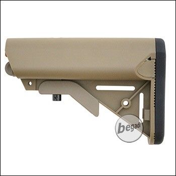 E&C Sopmod M4 Nylon Crane Stock -TAN-