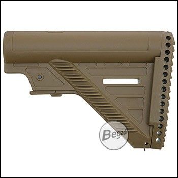 E&C Retractable Stock für SMR17 & SMR28 Serie, schmale Version  -FDE / TAN-