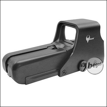 PHX 552 Style Red Dot Sight (rot & grün - 10 Stufen) - schwarz