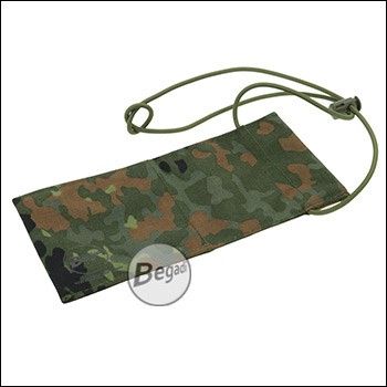 Begadi Laufsocke, mit doppelt verstärktem Frontbereich, 10x21cm - flecktarn -