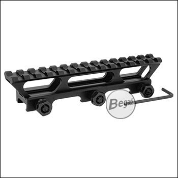 Begadi 14 Slot (145mm) Lightweight Alu Picatinny Riser für alle Zielhilfen (25mm)