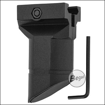 Begadi Nylon Fiber Front Grip / Frontgriff "PK-6 Style" für alle Picatinny Rails (RIS), schwarz