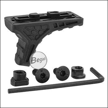 Begadi Lightweight Nylon Fiber Handstop / Frontgriff für M-LOK & Keymod Systeme (kurze Version), schwarz