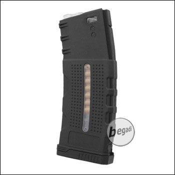 Battleaxe M4 / M16 Polymer MidCap Magazin (150 Bbs) "LCR Style" -schwarz-