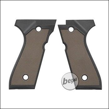 Begadi Rubber Grip Griffschalen für Cyma CM.126 AEP Serie -TAN-