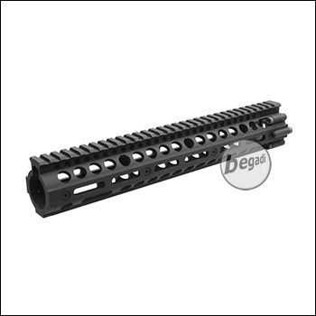 Begadi HW4 DeluXe CNC Handguard, schwarz - 16" / 311mm Version