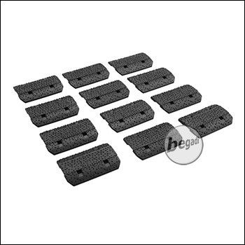 Begadi Rail Cover Set, 12 Stück, für M-LOK -schwarz-