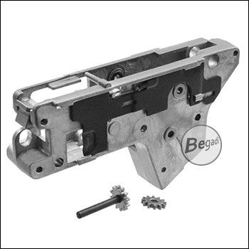 Begadi Werkstatt Outlet: ICS M4 CXP / MARS -SSS- Lower Gearbox Shell Set mit Selector Plate und ambidex (ohne OVP)