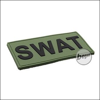 BE-X 3D Abzeichen "SWAT - olive" aus Hartgummi