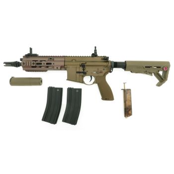 E&C SMR16 7" CQB -GEN.4- S-AEG MIT BEGADI CORE EFCS MOSFET & PRO HOPUP & QD SILENCER - RAL (FREI AB 18 J.)