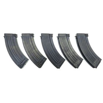 5x E&L AK 47 Midcap Magazin, Metall (120 BBs)