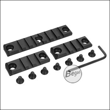 Begadi Aluminum Rail Set for E&C SMR16 7" + 10,5" models -black-