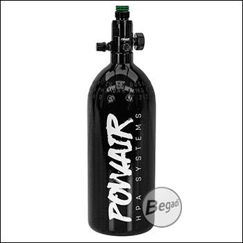 POWAIR HP Tank / HPA Flasche mit Vorregulator 0,8L (48ci) - 200 bar / 3000 PSI