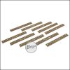 Battleaxe URX4 Rail Cover Set / Rail Panels - passend für Keymod Systeme -FDE / TAN-  (10er Pack)