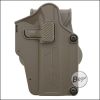 BEGADI "Multi Fit" Hartschalen Holster mit Paddle, TAN -rechts-