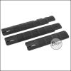 E&C Nylon Fiber Rail Covers für Picatinny (mit Aussparungen für SMR28-G) -schwarz-