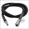 Begadi HPA "Flex" Schlauch / Hose, Nylon Sleeved, US Foster QD, 100cm -schwarz-