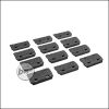 Begadi Keymod Rail Cover Set, 12 Stück -schwarz-