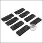 Begadi Rail Cover Set "Type 3", flat, for M-LOK, 8 pieces -black-