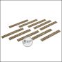 Battleaxe URX4 Rail Cover Set / Rail Panels - passend für Keymod Systeme -FDE / TAN-  (10er Pack)