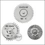 Begadi Silverline CNC Gearset (Low Noise) - galvanisch vernickelt - 18:1 mit 16Z Sector Gear