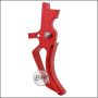 Begadi CNC ETU / EFCS Optik Trigger für V2 Gearboxen (M4 / M16 / MK16) -Version 2, gebogen -rot-