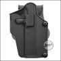 BEGADI "Multi Fit" Hartschalen Holster mit Paddle, schwarz  -rechts-