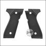 Begadi Rubber Grip Griffschalen für Cyma CM.126 AEP Serie -schwarz-