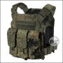 Begadi Plate Carrier "LIGHTWEIGHT" (Set inklusive SAPI Dummys), flecktarn - Größe M