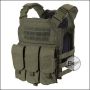 Begadi Plate Carrier "UNIVERSAL" (Set inklusive SAPI Dummys), olive - Größe M